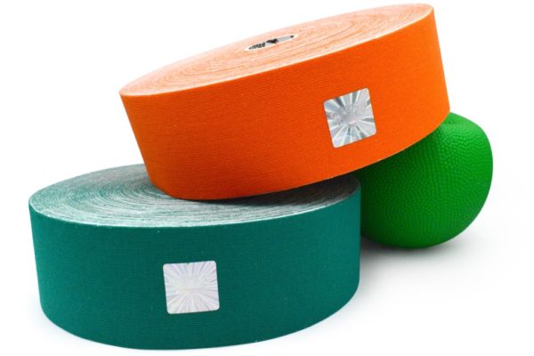 Cotton Therapeutic Tape - Green Color - Big Roll Kinesiology Tape 5cm x 32m by Rockford Kinesiology