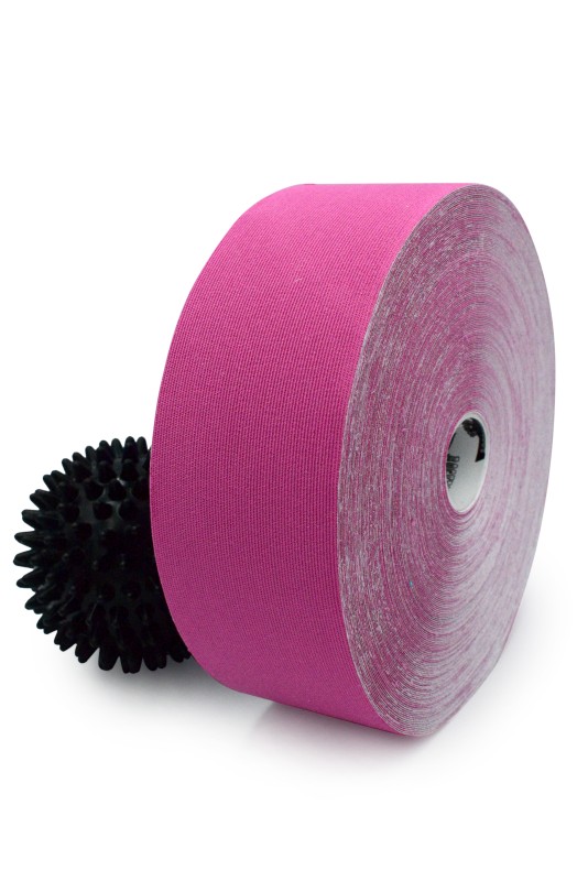 Gold Edition Kinesiology Tape for SPORTS - Synthetic Fibers by Rockford Kinesiology - Pink Color - 5cm x 32m Gold Edition Kinesiology Tape for SPORTS - Synthetic Fibers by Rockford Kinesiology - Pink Color - 5cm x 32m