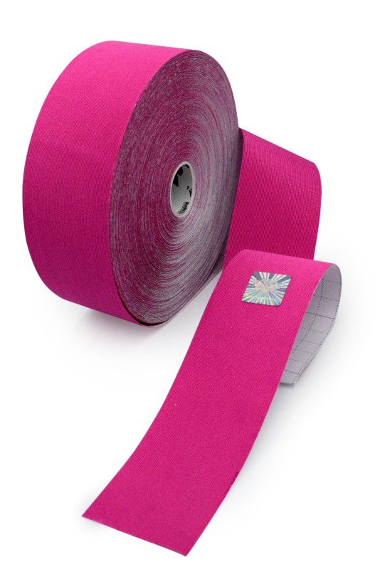 Gold Edition Kinesiology Tape for SPORTS - Synthetic Fibers by Rockford Kinesiology - Pink Color - 5cm x 32m Gold Edition Kinesiology Tape for SPORTS - Synthetic Fibers by Rockford Kinesiology - Pink Color - 5cm x 32m
