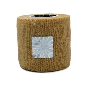 Wrap Sports Tape - Athletic Taping - Special for SPORTS - Self-adhesive Elastic Cohesive Bandage Grip - Brown Color
